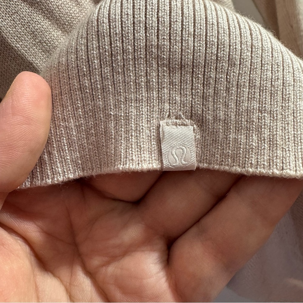 Lululemon Cashlu Knit Wrap Cardigan Blush Pink Size 10 - Picture 4 of 7